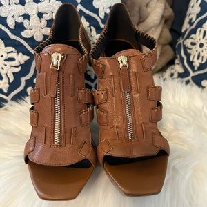 Jessica Simpson Leather Heeled Sandal - NEVER WORN